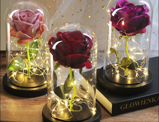 Інтернет Магазин Склад Акція Ціна Знижка: Троянда в колбі з підсвічуванням