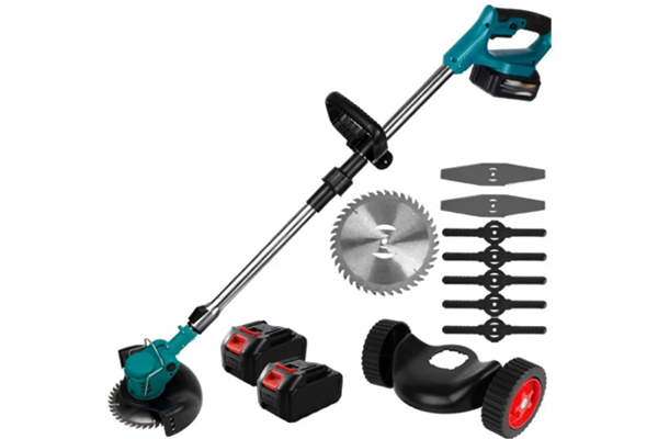 Акумуляторна газонокосарка - тример на колесах купити онлайн замовити, інтернет магазин