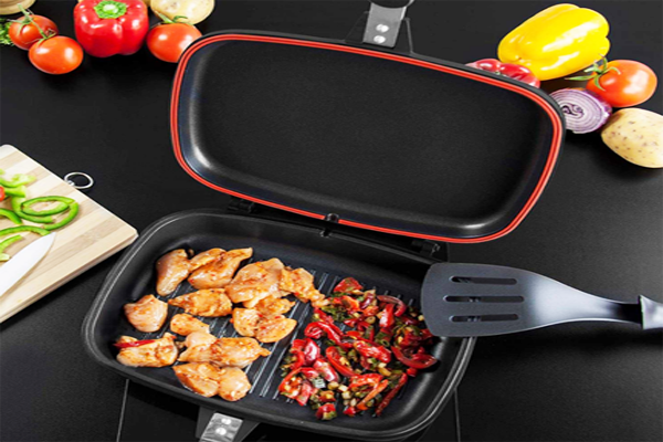 Двостороння сковорода-гриль купити онлайн замовити, інтернет магазин склад