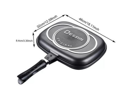 Купити онлайн товари по цінам зі знижкою: Двостороння сковорода-гриль