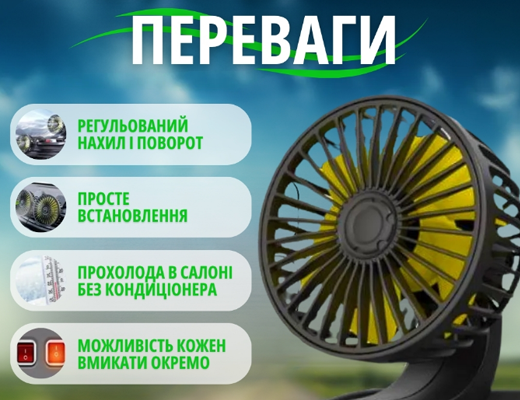 Купити онлайн НОУ-ХАУ: Подвійний автомобільний вентилятор